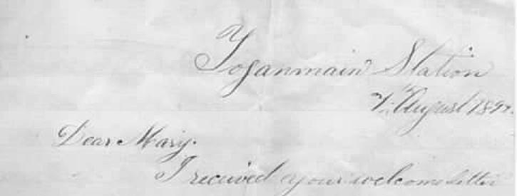 A Love Letter from Toganmain: A Glimpse into 1899