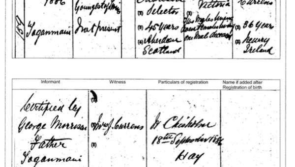 The Morison Twins of Toganmain: A Birth Certificate Mystery