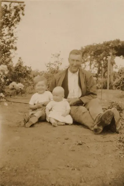John Snr with John Jnr and Bill McBratney, 1927