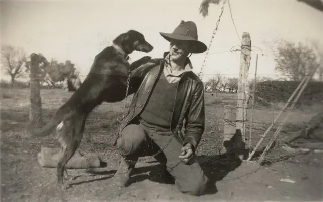 Bill McBratney and his dog Dot