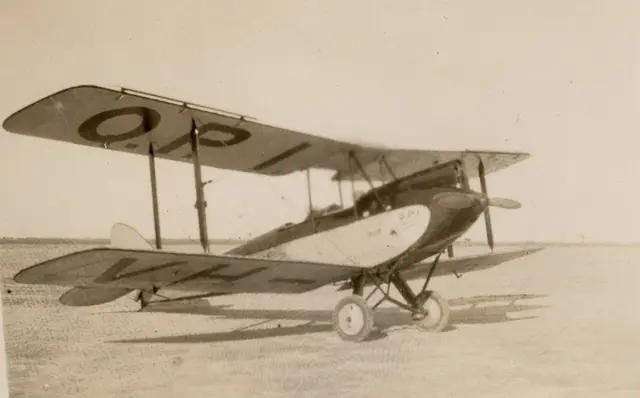 Mr Jolly's plane at Toganmain, 1930
