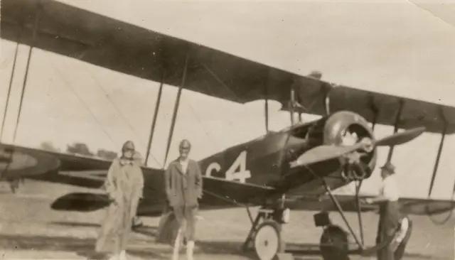 A RAAF aircraft visiting Toganmain, 1933